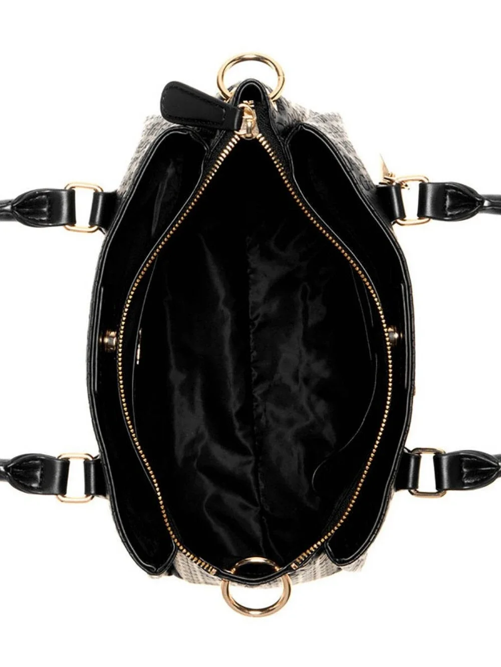 GUESS Black Logo Satchel Handbag